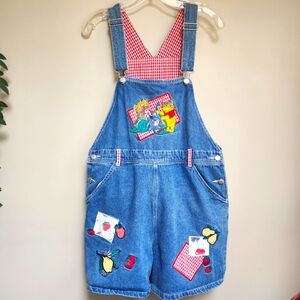 The DISNEY Store Women's Winnie The Pooh Fruit Stand overalls Size M